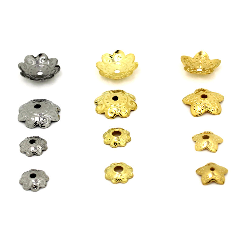 Supply Florist - 50pcs Stainless Steel Flower Bead Caps