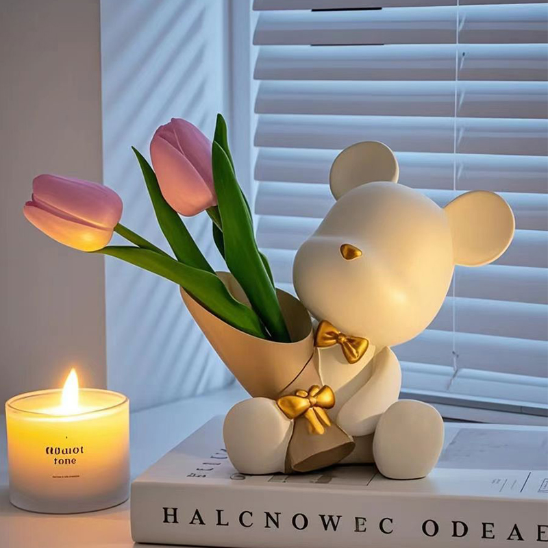 Cute Mini Little Bear Vase Cre - огляд і ціна Florist Supply Vases