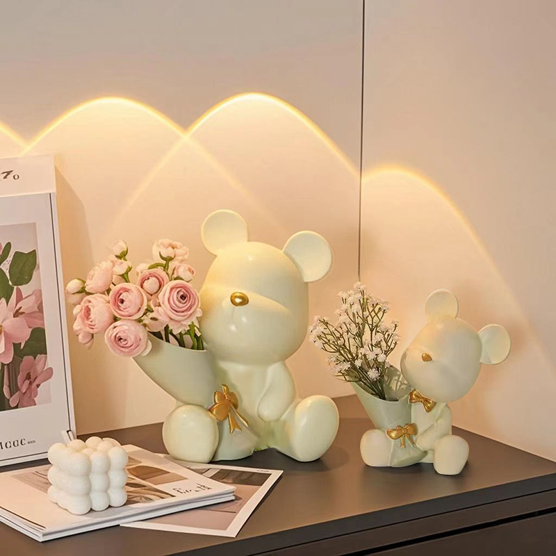 Cute Mini Little Bear Vase Cre - огляд і ціна Florist Supply Vases