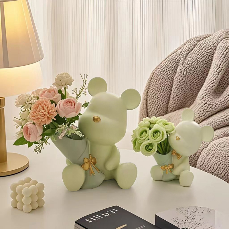 Cute Mini Little Bear Vase Cre - огляд і ціна Florist Supply Vases
