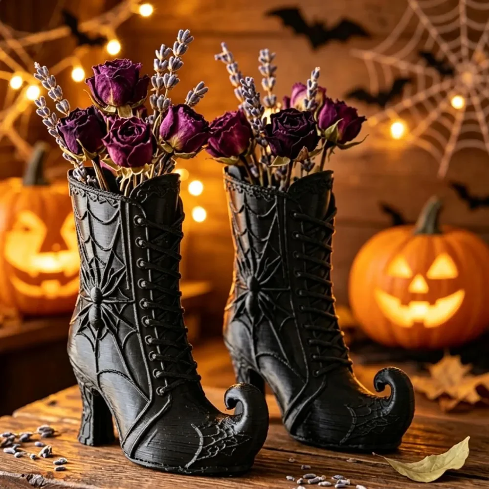 3/1PC Mini Gothic Witch Boot P - огляд і ціна Florist Supply Vases
