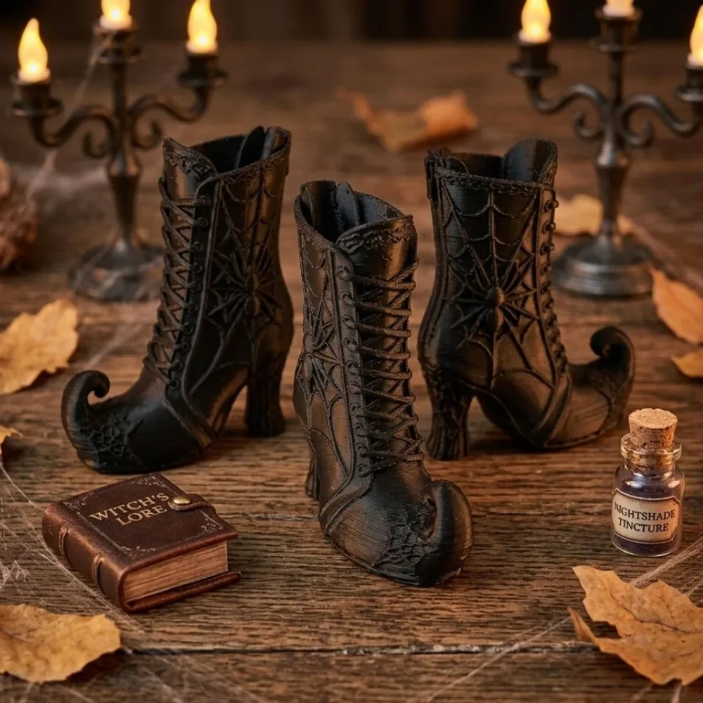 3/1PC Mini Gothic Witch Boot P - огляд і ціна Florist Supply Vases